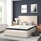 Flash Furniture Full Size Beige Fabric Platform Bed & Mattress HG-BM10-34-GG - alternate 1
